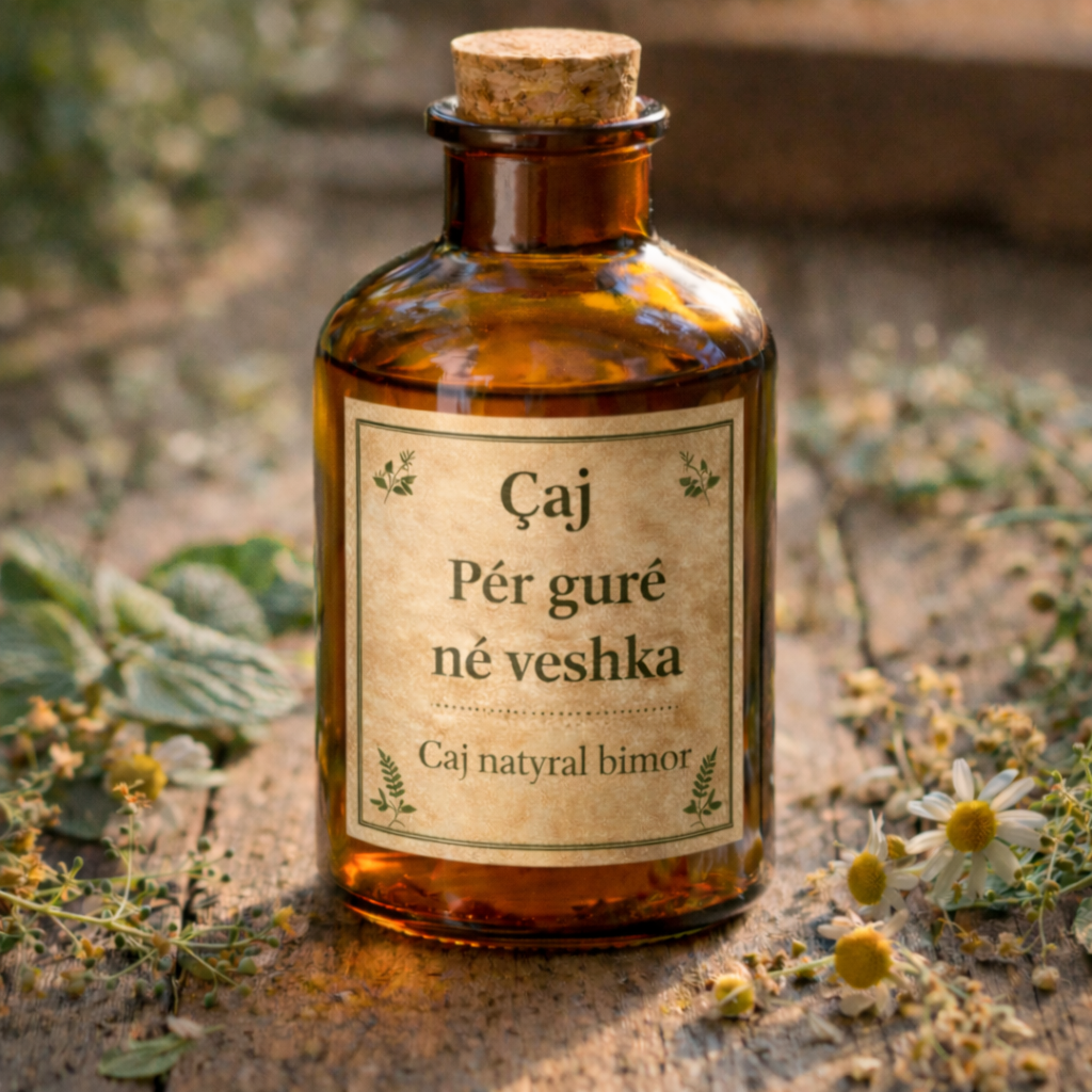 Çaj bimor natyral për gurë në veshka
