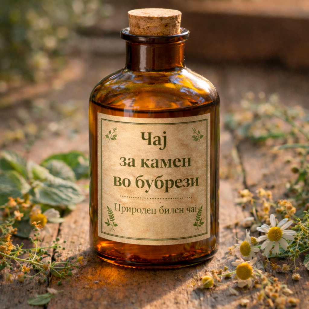 Природен билен чај за камен во бубрези